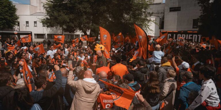 Crowd of FC Lorient supporters